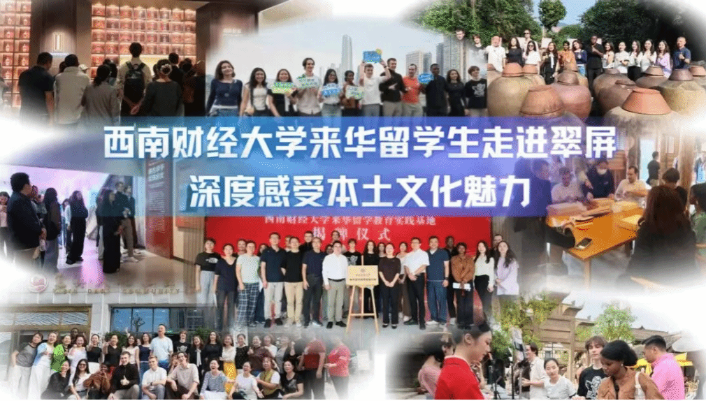 西南财经大学留学生赴宜宾市翠屏区开展社会实践活动